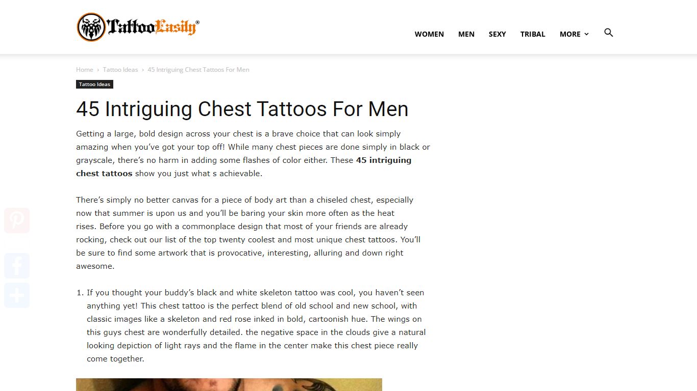 45 Intriguing Chest Tattoos For Men